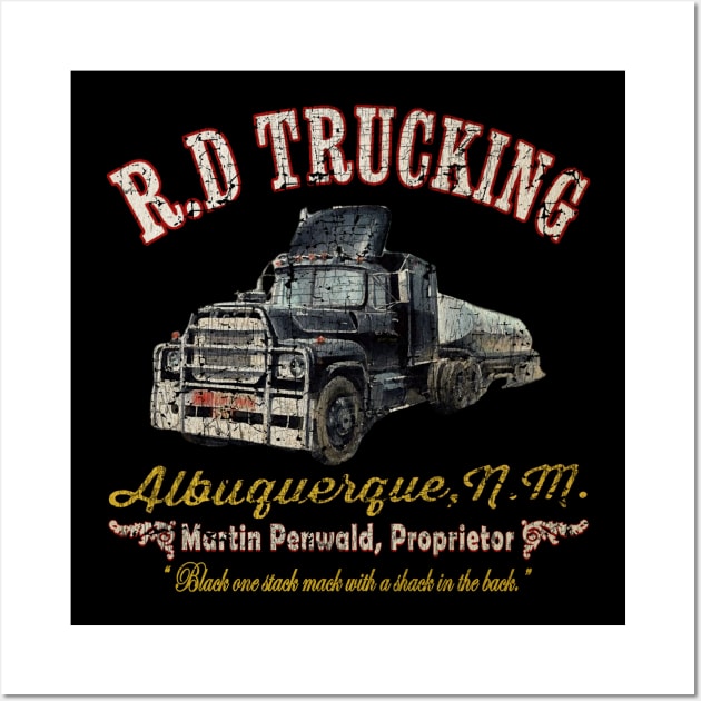 R.D. Trucking Custom 1978 Wall Art by Thrift Haven505